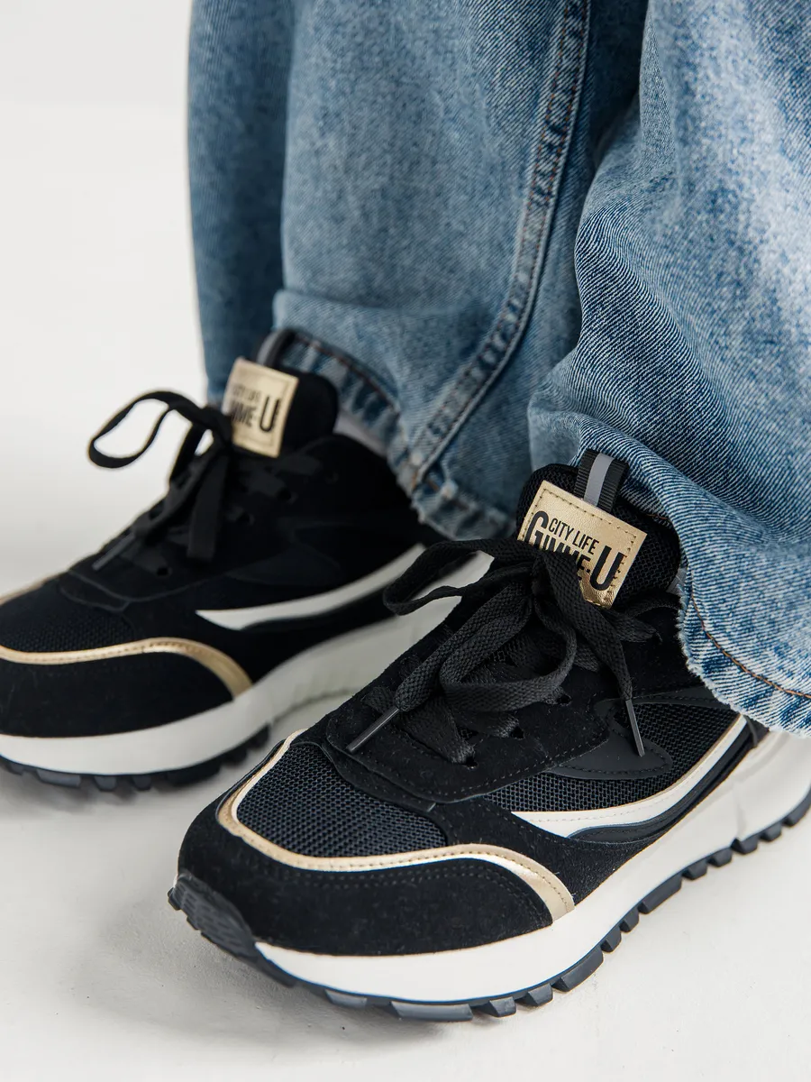 Кроссовки жен. 462-144-10/01 black р.34,5