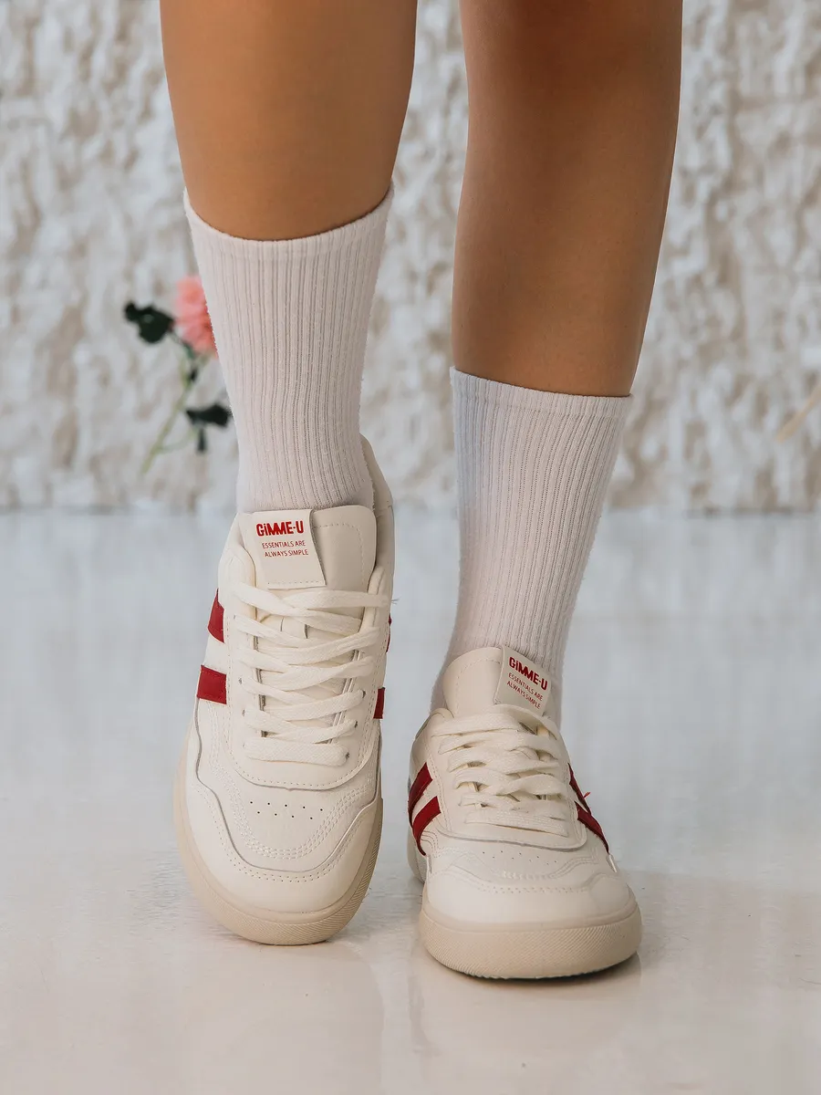 Кроссовки жен. 462-128-11/08 beige+red р.35