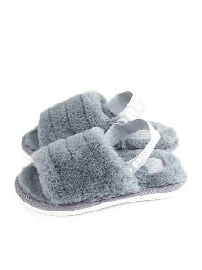 Плюшевые тапочки детские SM 353-040 открытые купить от производителя