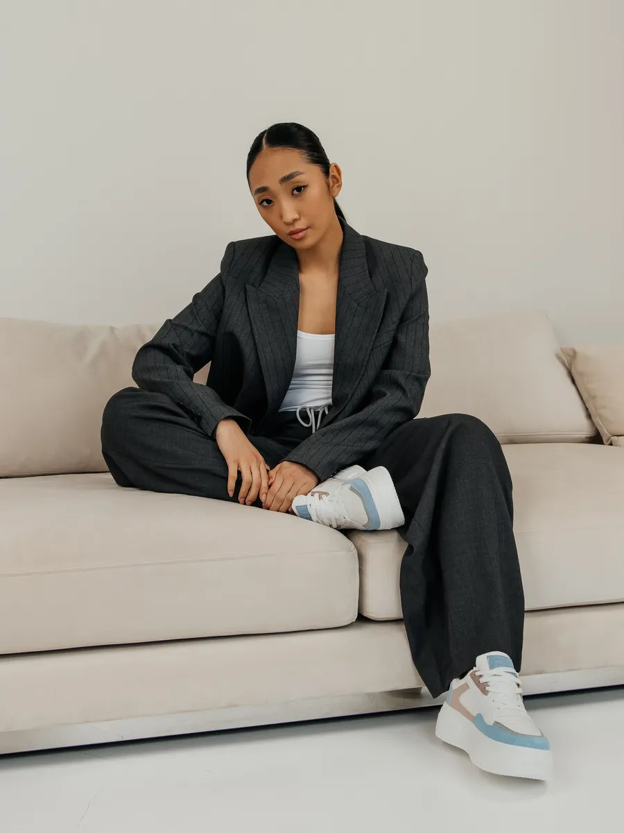 Кроссовки жен. 462-106-10-04-07 white+blue+pink р.34