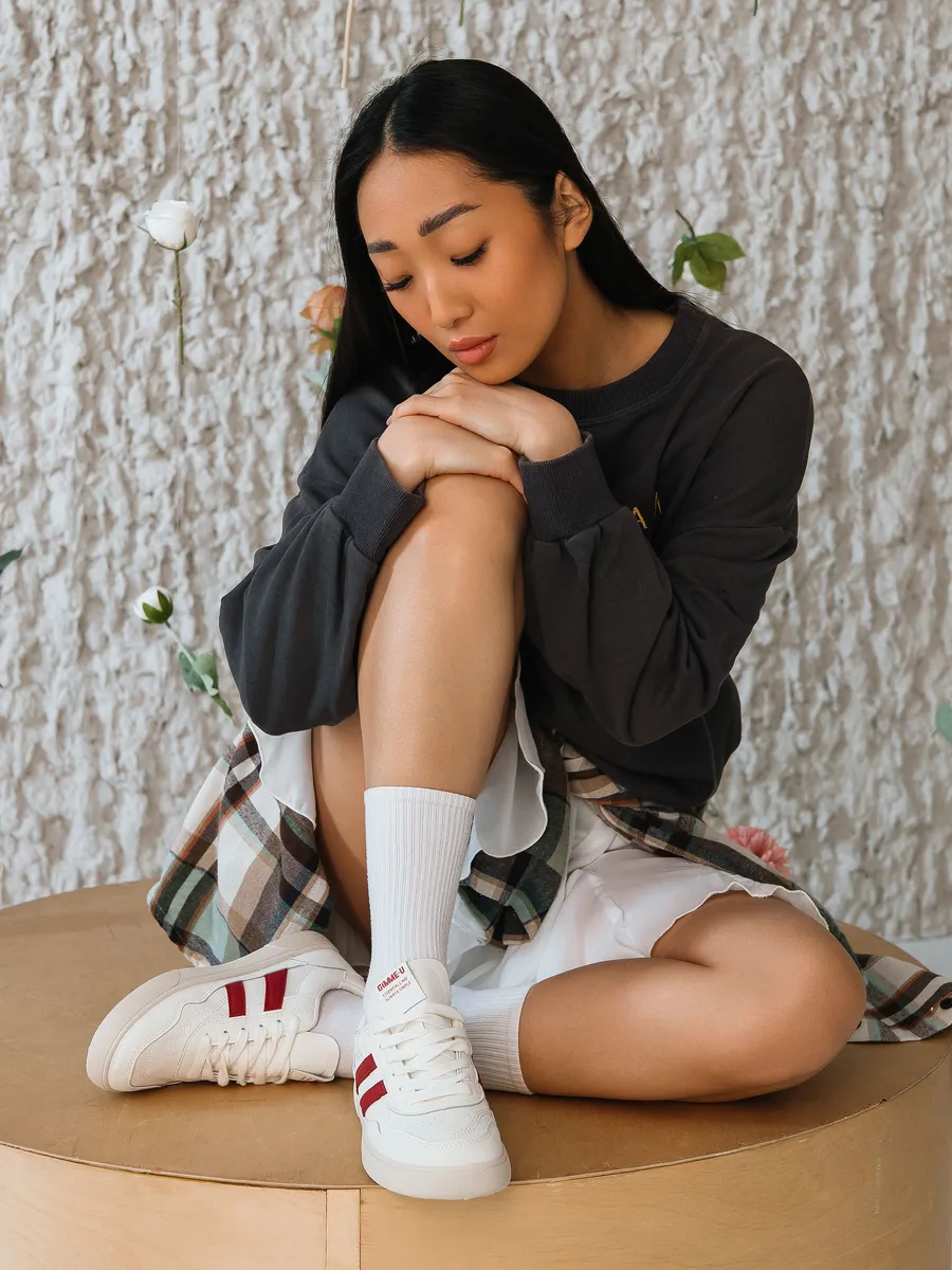 Кроссовки жен. 462-128-11/08 beige+red р.35