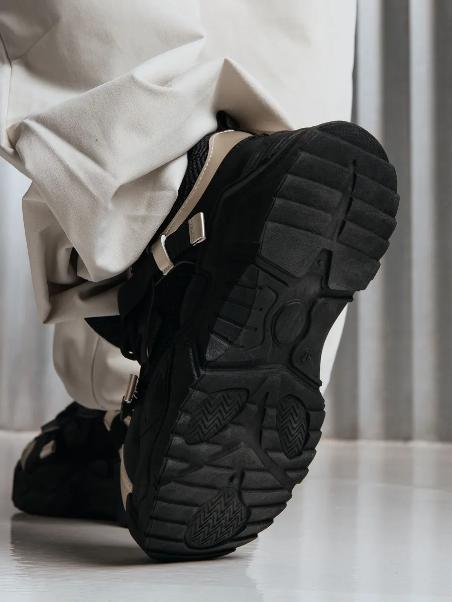 Кроссовки жен. 462-130-01/20 black+gold р.35