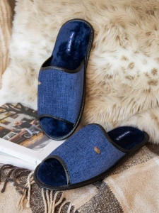 Тапочки домашние мужские  А-3051-001-03 открытые  (р.40/41)