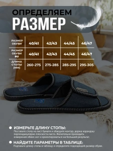 Тапочки домашние мужские А-56-325-02 открытые  (р.40/41)