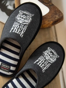 Тапочки домашние мужские А-3051-079-01 закрытые  (р.40/41)