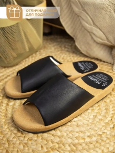 Тапочки домашние мужские SM 100-163-01 открытые (р.42)