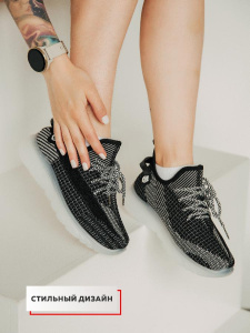 Кроссовки жен. ZM27-GD black  (39р)