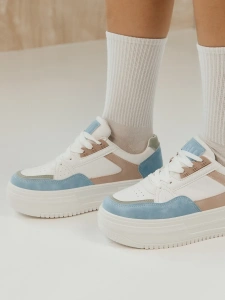 Кроссовки жен. 462-106-10-04-07 white+blue+pink р.34