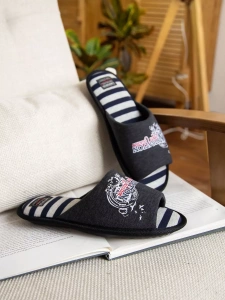 Тапочки домашние мужские А-3051-077-01 открытые  (р.40/41)