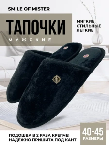 Тапочки домашние мужские А-67-139-01 закрытые (р.40/41)