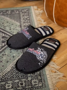 Тапочки домашние мужские А-3051-077-01 закрытые  (р.40/41)