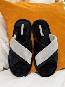 Тапочки домашние мужские А-56-515-01 открытые (р.40/41)