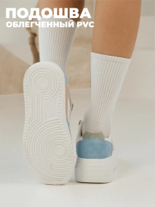 Кроссовки жен. 462-106-10-04-07 white+blue+pink р.34