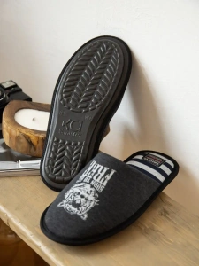 Тапочки домашние мужские А-3051-079-01 закрытые  (р.40/41)