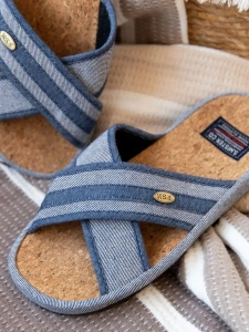 Тапочки домашние мужские SM 100-048-02 открытые (р.40)